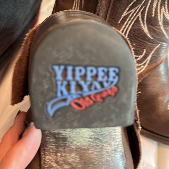 Yippee kiyay ankle cowboy boot size 9 1/2 - Picture 5 of 6